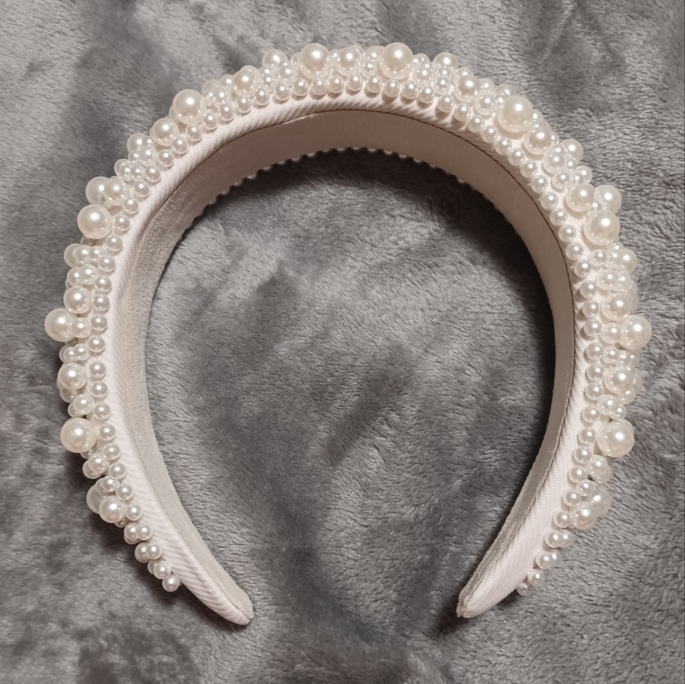 Faux Pearl Bridal Headband